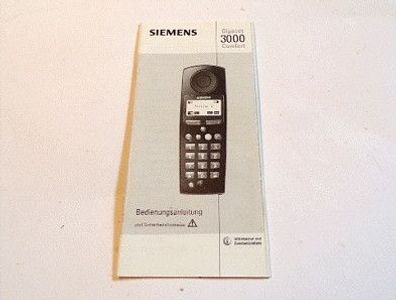 Siemens Handbuch Bedienungsanleitung Gebrauchsanweisung Gigaset 3000 Telefon