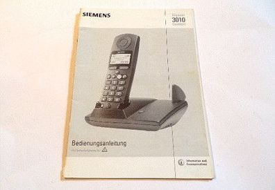 Siemens Handbuch Bedienungsanleitung Gebrauchsanweisung Gigaset 3010 Telefon