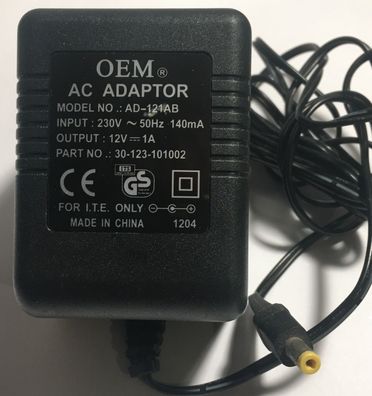 OEM Netzteil AD-121AB 12 V - 1 A, AC Adapter