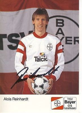 Alois Reinhardt Bayer Leverkusen 1990-91 2. Karte + A 67964