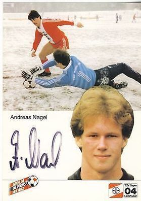 Andreas Nagel Bayer Leverkusen 1984-85 2. Karte + A 68068