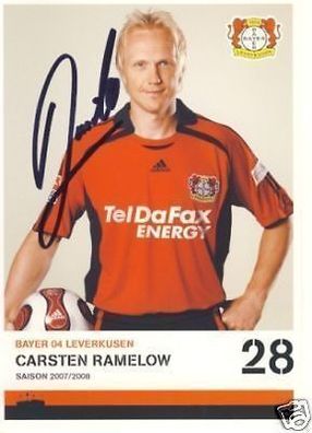 Carsten Ramelow Bayer Leverkusen 2007/08 2. Karte + A 67961