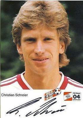 Ch. Schreier Bayer Leverkusen 1984-85 1. Karte TOP + A 68069