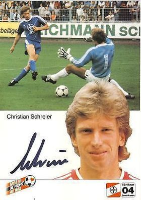 Ch. Schreier Bayer Leverkusen 1984-85 2. Karte + A 68070
