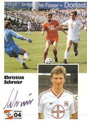 Christian Schreier Bayer Leverkusen 1986-87 TOP + A 68033