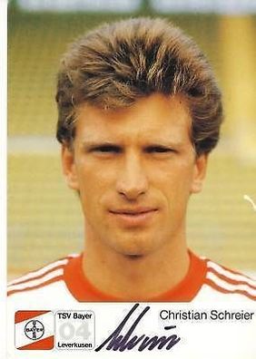 Christian Schreier Bayer Leverkusen 1987-88 TOP + A 68017