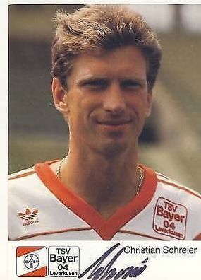 Christian Schreier Bayer Leverkusen 1988-89 TOP + A 67995