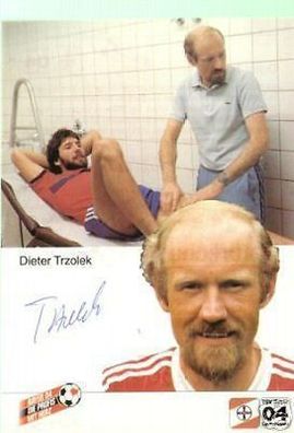 Dieter Trzolek Bayer Leverkusen 1984/85 Autogrammkarte + A 68073
