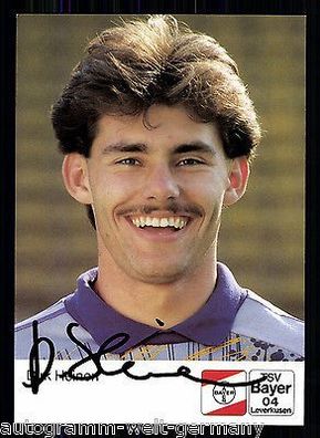 Dirk Heinen Bayer Leverkusen 1990-91 Autogrammkarte + A 67967