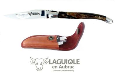Laguiole en Aubrac Original Taschenmesser Griffschalen Hornspitze