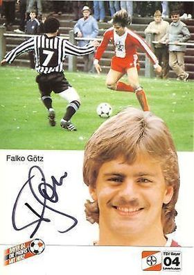 Falko Götz Bayer Leverkusen 1984-85 2. Karte + A 68076