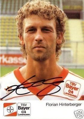 Florian Hinterberger Bayer Leverkusen 1989-90 + A 67980