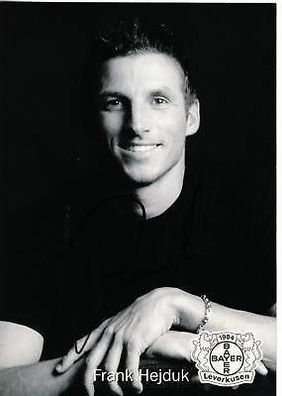Frank Hejduk Bayer Leverkusen 2001/02 Autogrammkarte + A 67962