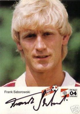 Frank Saborowski Bayer Leverkusen 1984-85 1. Karte + A 68080