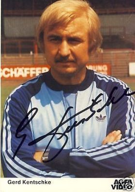 Gerd Kentschke Bayer Leverkusen 1982-83 Autogrammkarte + A 68120