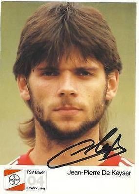 Jean-Pierre de Keyser Bayer Leverkusen 1987-88 + A 68021