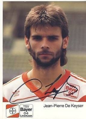 Jean-Pierre de Keyser Bayer Leverkusen 1989-90 + A 67981