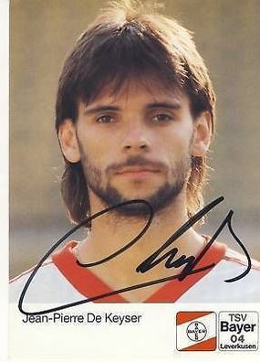 Jean-Pierre de Keyser Bayer Leverkusen 1990-91 + A 67969