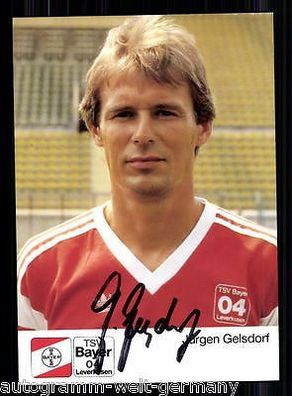 Jürgen Gelsdorf Bayer Leverkusen 1989/90 TOP + + A 67982