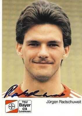 Jürgen Radschuweit Bayer Leverkusen 1988-89 TOP + A 68005
