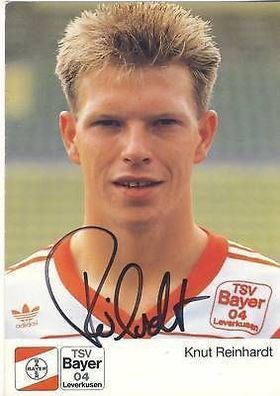 Knut Reinhardt Bayer Leverkusen 1989/90 TOP 2. Karte + + A 67984