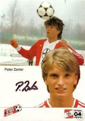 Peter Zander Bayer Leverkusen 1984-85 2. Karte + A 68085