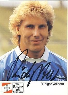 Rüdiger Vollborn Bayer Leverkusen 1989/90 TOP + + A 67989