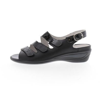 Waldläufer Damenschuhe Größe 42 Schwarz Sandalette 201001629001