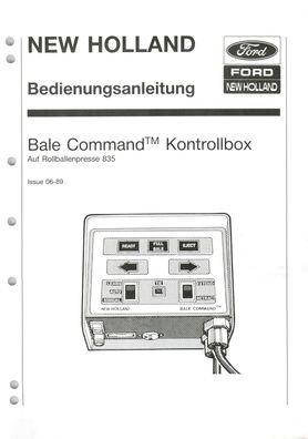 New Holland Bedienungsanleitung Bale Command Kontrollbox