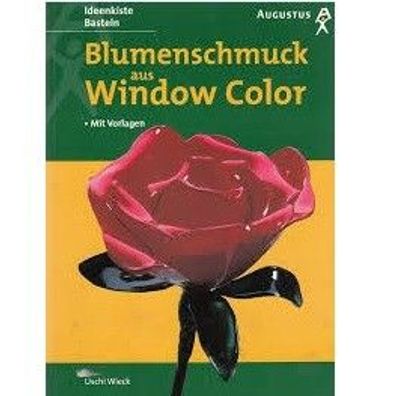 Blumenschmuck aus Window Color mit Vorlage Kinderleicht Motiven