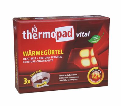 Thermopad - Luftaktivierter Wärmegürtel 3er Box / Bodywarmer / Thermogürtel