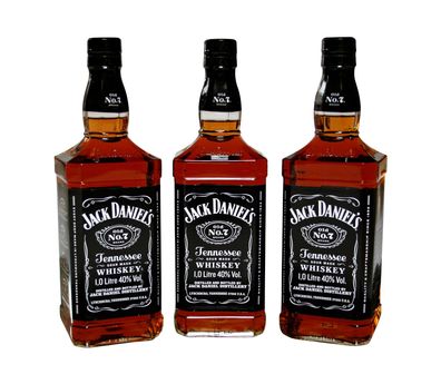 Jack Daniels Tennessee Whiskey 40% 3 Flaschen x 1 l Liter