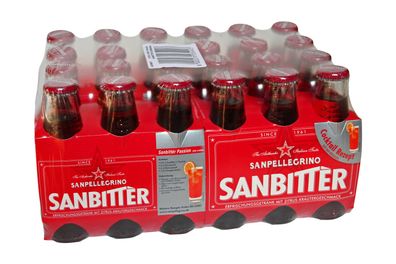 24 Flaschen San Pellegrino Sanbitter a´ 98ml