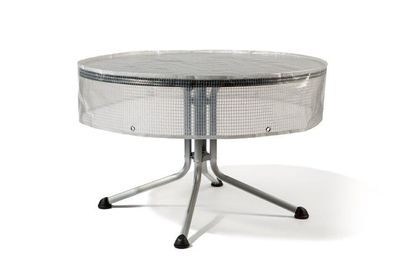 Abdeckhaube für Tisch 100 cm, transparent Material: Polyäthylen-Gitter-Folie