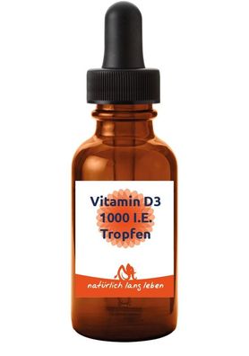 Vitamin D3 -Flüssig (27.000IE pro ml / 1.000 I.E. pro Tropfen) 50 ml