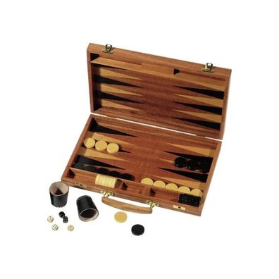 Backgammon - Mahagoni - Intarsie - 35x24cm