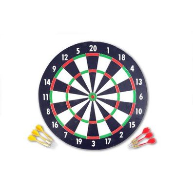 Dartscheibe aus 10mm Papier mit 6 Pfeile - ca 43cm