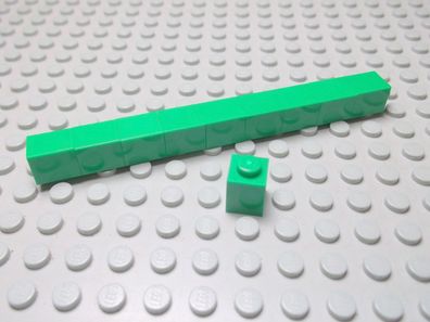 Lego 10 Basic Steine 1x1 hoch grün 3005 Set 6863 7939 7992 5868
