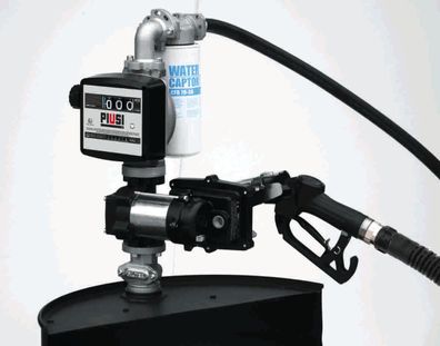 Ex50 Drum Fasspumpe Benzinpumpe mit Zählwerk Wasserfilter autom Zapfventil