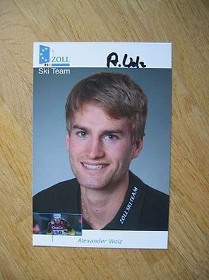 Zoll Ski Team - Alexander Wolz - handsigniertes Autogramm!!!