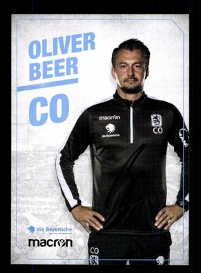 Oliver Beer Autogrammkarte TSV 1860 München 2017-18 Original Signiert + A 173756