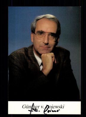 Günther von Lojewski Autogrammkarte Original Signiert + F 3375