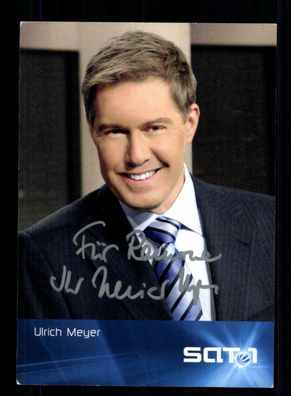 Ulrich Meyer SAT 1 Autogrammkarte Original Signiert + F 3482