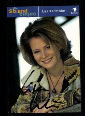 Lisa karlström Die Strand Clique Autogrammkarte Original Signiert + F 3615