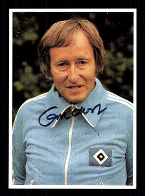 Rudi Gutendorf Autogrammkarte Hamburger SV Trainer 70er Jahre Original Signiert