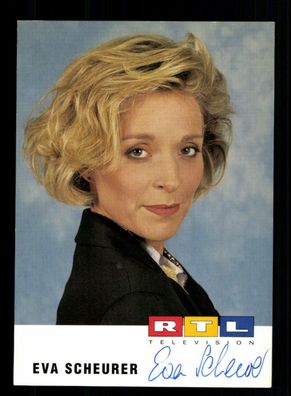 Eva Scheurer RTL Autogrammkarte Original Signiert + F 3834