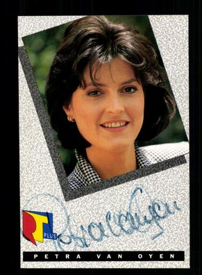 Petra van Oyen RTL Autogrammkarte Original Signiert + F 3896