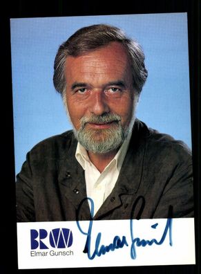 Elmar Gunsch Autogrammkarte Original Signiert + F 3912