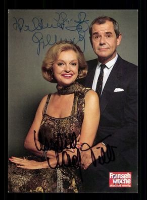 Walter Giller und Nadja Tiller Autogrammkarte Original Signiert + F 4061