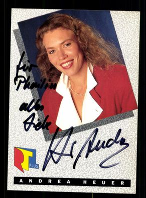 Andrea Heuer RTL Autogrammkarte Original Signiert + F 4065